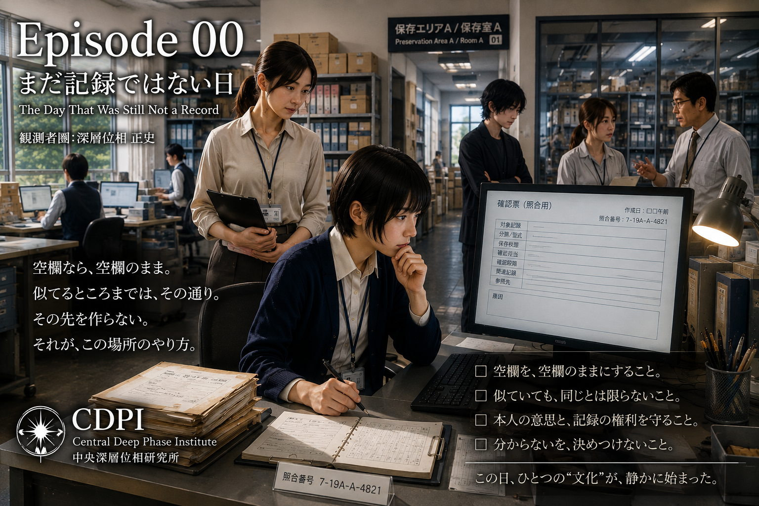 『観測者圏：深層位相 正史』 Episode 00｜まだ記録ではない日