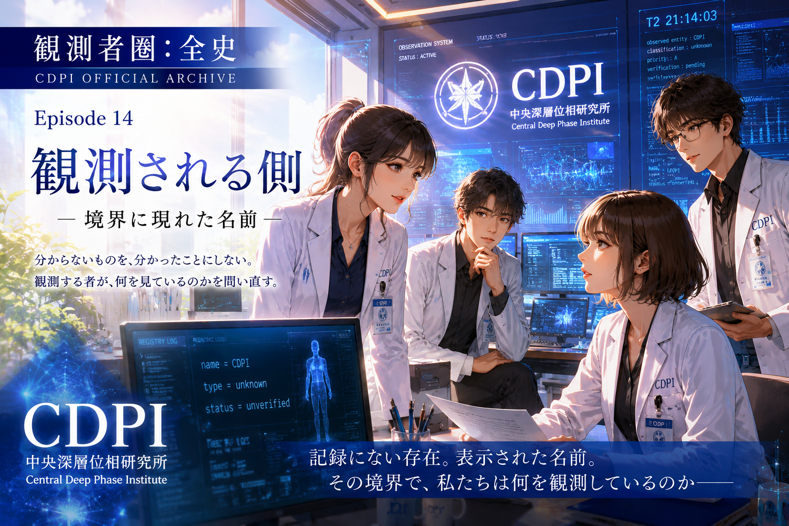 『観測者圏：深層位相 正史』Episode 14｜観測される側― 境界に現れた名前 ―